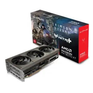 Grafična kartica AMD RX9070 XT Sapphire NITRO+ OC Crimson Desert - 16GB GDDR6  | 2xHDMI 2.1 2xDisplayport 2.1 (11348-10-20G)