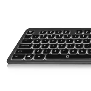 Tipkovnica Ewent USB Illuminated Scissor črna SLO EW3271