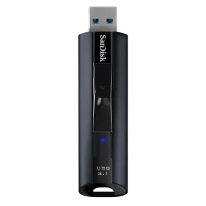 Spominski ključek 128GB USB 3.2 Sandisk Extreme PRO 420MB/s 380MB/s aluminij drsni črn (SDCZ880-128G-G46) 