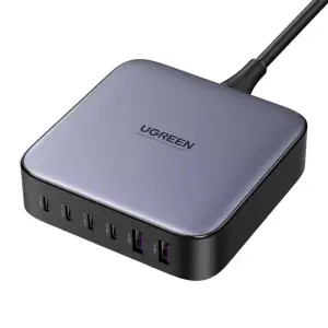Hišni polnilec 100-240V => 2x USB-A (ž) 4x USB-C 200W GaN II Ugreen - črn (40914)