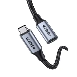 Kabel USB-C => USB-C podaljšek 3.1 Gen2 1,00m siv Ugreen (30205)
