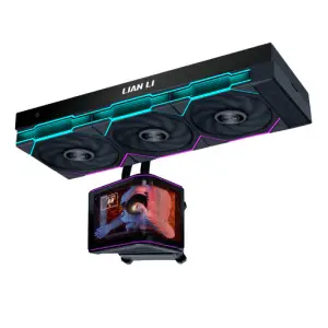 Vodno hlajenje Lian-Li HydroShift II OLED Curved 360 TL FLEX - 360mm RGB črna (GHS2OLDC36TB)