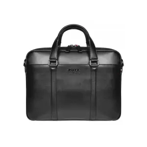 Torba za notesnik 35,5 cm (14″) Port Versailles II usnjena črna (160601)