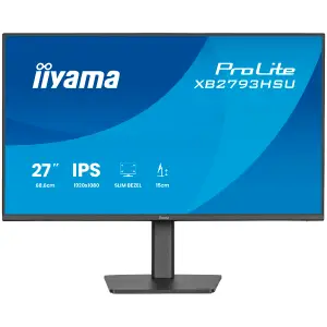Monitor Iiyama 68,6 cm (27,0") XB2793HSU-B1 1920x1080 120Hz IPS 1ms HDMI DisplayPort 2xUSB2.0 Pivot Zvočniki  sRGB96% AdaptiveSync ProLite