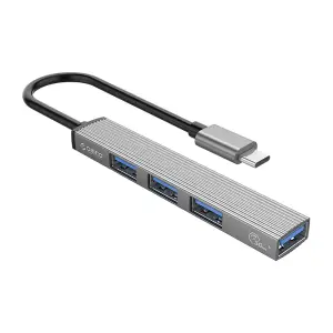 HUB USB-C => 1x USB-A 3.0 + 3x USB-A 2.0 siv Orico (Orico AH-13)