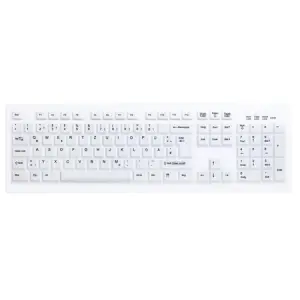 Tipkovnica brezžična Cherry AK-C8100 DE | bela (AK-C8100F-FUS-W/GE)