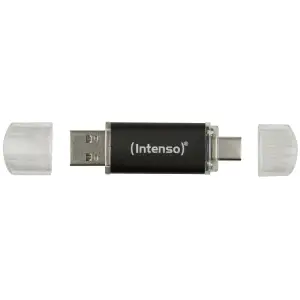 Spominski ključek 32GB USB 3.2/USB-C Intenso Twist Line 70MB/s plastičen s pokrovčkom črn (3539480) 