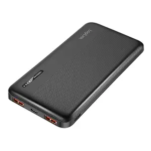 Prenosna baterija Logilink 10000mAh 20W PD 2x USB-A USB-C črna (PA0372)