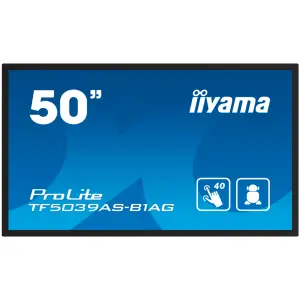 Monitor Iiyama 125,7 cm (49,5") TF5039AS-B1AG 3840x2160 na dotik PCAP Interaktivni VA 9,5ms 2xHDMI DP 2xUSB Zvočniki 2x10W  ProLite Android 11