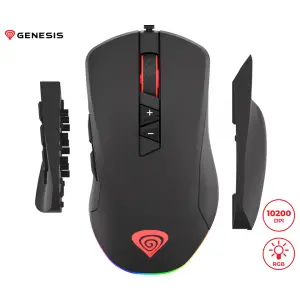 Miš Genesis Žična Xenon 770 gaming črna 10200DPI RGB LED osvetlitev (MOUSE-GEN-XEN770)