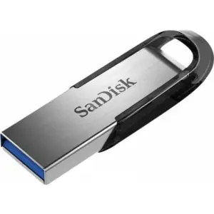 Spominski ključek 256GB USB3.0 Sandisk Ultra Flair 150MB/s 60MB/s kovinski-plastičen brez pokrovčka črno-srebrn Enkripcija 128-bit AES (SDCZ73-256G-G46)