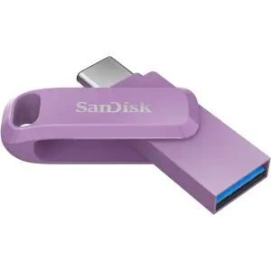 Spominski ključek 128GB USB 3.2/USB-C Sandisk Ultra Dual Drive Go 400MB/s vrtljiv roza (SDDDC3-128G-G46L)