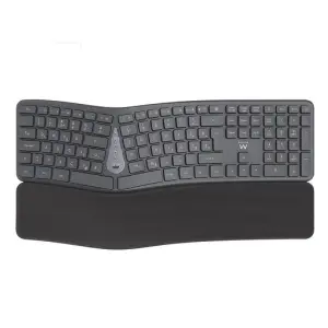 Tipkovnica Bluetooth + USB Ewent Wireless Ergonomic Multi-Connect SLO | Slovenski nabor znakov črno-siva (EW3289)