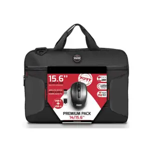 Torba za notesnik 39,6 cm (15,6″) Port Premium Pack + WL miška črna (501873)