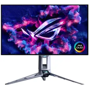Monitor Asus 67,3 cm (26,5") PG27AQWP-W 2560x1440 Gaming 540Hz OLED 0,02ms 2xHDMI DisplayPort 2xUSB3.2 Pivot  DCI-P3-99,5% FreeSync Premium PRO G-Sync Compatible HDR500 ROG Swift