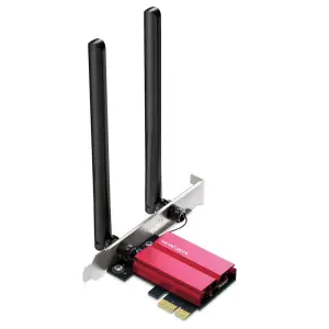 Brezžični mrežni adapter PCIe MERCUSYS MA86XE WiFi6E 802.11ax 2402Mbit/s triband 2x antena 5.3 ()