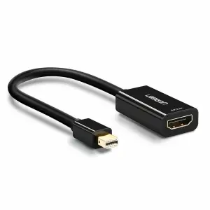 Adapter DisplayPort mini (m) => HDMI (ž) Ugreen MD112 črn- podpira zvok (40360)