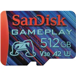 Spominska kartica microSDXC 512GB Sandisk Play 190MB/s/130MB/s U3 V30 UHS-I A2 (SDSQXAV-512G-GN6XN)