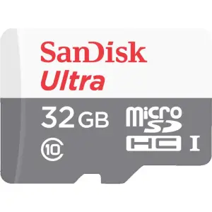 Spominska kartica microSDXC 32GB Sandisk Ultra 100MB/s/10MB/s V10 A1 +adapter (SDSQUNR-032G-GN6TA)