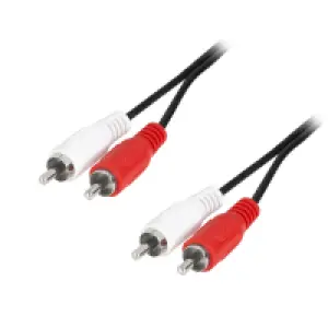 Kabel Audio 2x Cinch M => 2x Cinch M - 2,5m LogiLink (CA1039) EOLS-P