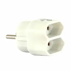 Razdelilec Bachmann 2x220V stikalo - bel (921.271)