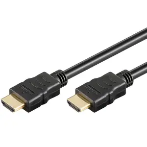 Kabel HDMI(m)=>HDMI(m) v2.0b 3,00m 4K/60Hz pozlačeni kontakti ethernet črn Goobay (61160)