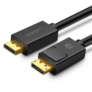 Kabel DisplayPort(m)=>DisplayPort(m) v1.2 1,50m 4K/60Hz trojno oklopljen pozlačeni konektorji črn Ugreen (10245)