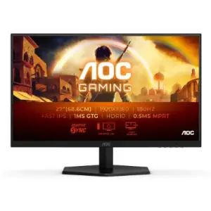 Monitor AOC 68,6 cm (27,0") 27G42E-OE 1920x1080 Gaming 180Hz Fast-IPS 0,5ms HDMI DisplayPort  6H DCI-P3-94% AdaptiveSync G4 SATA