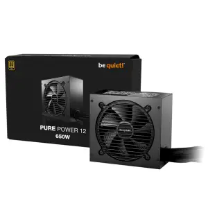 Napajalnik - 650W be quiet! Pure Power 12  80Plus Gold 92,7% ATX 3.1 (Gen5) Non modular 120mm črna (BP002EU)