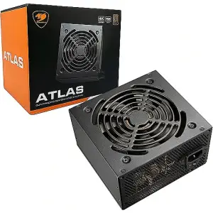 Napajalnik - 650W Cougar ATLAS 80Plus Bronze 87% ATX 3.1 Non modular 120mm črna (CGR-AT650)