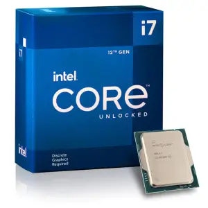 Procesor Intel 1700 Core i7 12700KF 12C/20T 2.7GHz/5.0GHz BOX 125W/190W brez grafike brez hladilnika