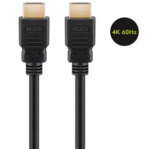 Kabel HDMI(m)=>HDMI(m) High Speed v2.0 15,00m 4K/60Hz črn Goobay (60627)