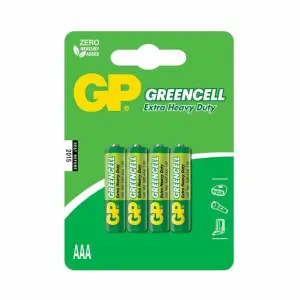 Baterijski vložek Alkalni 1,5V AAA 4 kos GP GreenCell (micron)