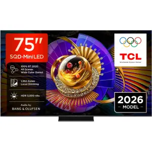 TV sprejemnik TCL 75,0" 190,5 cm 75C7L 3840x2160 miniLED QLED Google TV 4xHDMI 2xUSB WiFi LAN RJ45  HDR10+
