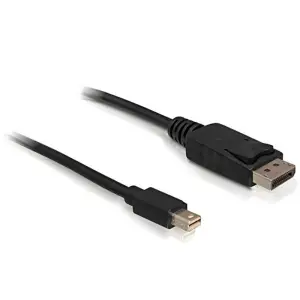 Kabel DisplayPortmini(m)=>DisplayPort(m) v1.2 2,00m črn Delock (82438)