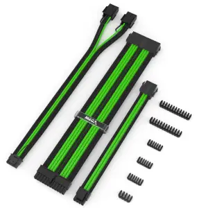 Napajalni kabli (KIT) - Zelena / Črna - 2x8pin -> 12VHPWR