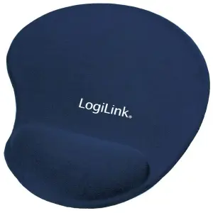Podloga za miško z gelom ergonomska LogiLink MousePad modra (ID0027B)