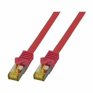 KABEL PATCH SFTP Cat.7 1,00m  RJ45 10Gbit 500MHz LSOH EFB rdeč (MK7001.1R)