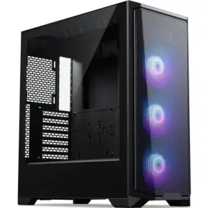 PHANTEKS ECLIPSE G370A TEMPERED GLASS D-RGB LED ATX črno ohišje