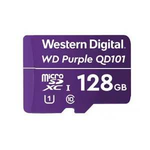 Spominska kartica microSDXC 128GB WD Purple QD101 Ultra Endurance 100MB/s/20MB/s U1 V10 UHS-I (WDD128G1P0C)