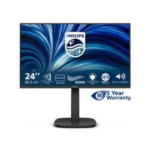 Monitor Philips 60,5 cm (23,8") 24B2N3200J 1920x1080 120Hz IPS 4ms VGA HDMI DisplayPort 4xUSB3.2 Pivot Zvočniki  3H sRGB110% SeparateSync
