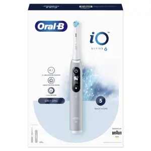 Zobna ščetka Braun Oral-B iO Series 6  električna polnilna s senzitive glavo bela (445258)