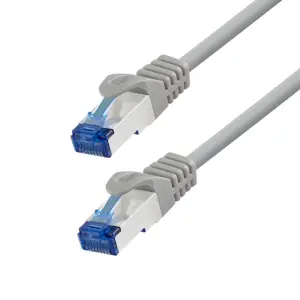 KABEL PATCH SFTP Cat 6A 0,50m RJ45 10Gbit LogiLink Ultraflex siv (C6A022S)