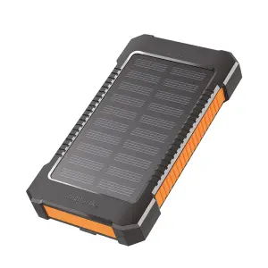 Prenosna baterija Logilink 6000mAh 10W 2xUSB-A 1xUSB-C solarna črno-oranžna (PA0321)