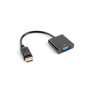 Adapter DisplayPort 1.1 (m) => VGA (ž) Lanberg - 20cm (AD-0002-BK)