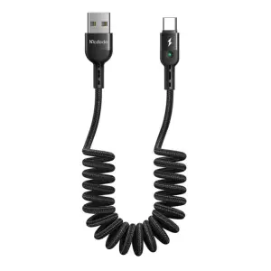 Kabel USB-C => USB-A 2.0 tekstil ovoj 1,80m 2A QC4 Mcdodo Omega - črn (CA-6420)