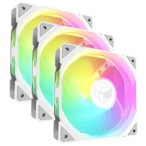 Ventilator Asus TR120 Reverse 120mm, bela ARGB (3 pack)