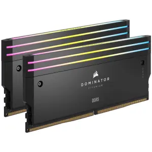 DDR5 64GB 6400MHz CL32 KIT (2x32GB) Corsair RGB Dominator Titanium XMP3.0 1,4V črna (CMP64GX5M2B6400C32)