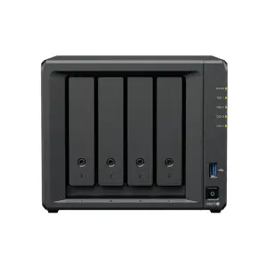 NAS ohišje Synology DS925neo+ 4x3,5'' SATA HDD/SSD 2xM.2 NVMe AMD V1500B 4 core (8-thread) 2.2 GHz 4GB DDR4 non-ECC SODIMM 2xRJ-45 2.5GbE LAN 2xUSB 3.2 Gen1 1xUSB-C expansion port