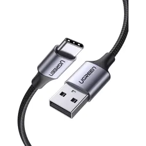 Kabel USB-C => USB-A 2.0 0,25m QC3 UGREEN črn (60124)UGREEN USB 2.0 A na USB-C kabel 0.25m (črn) - polybag